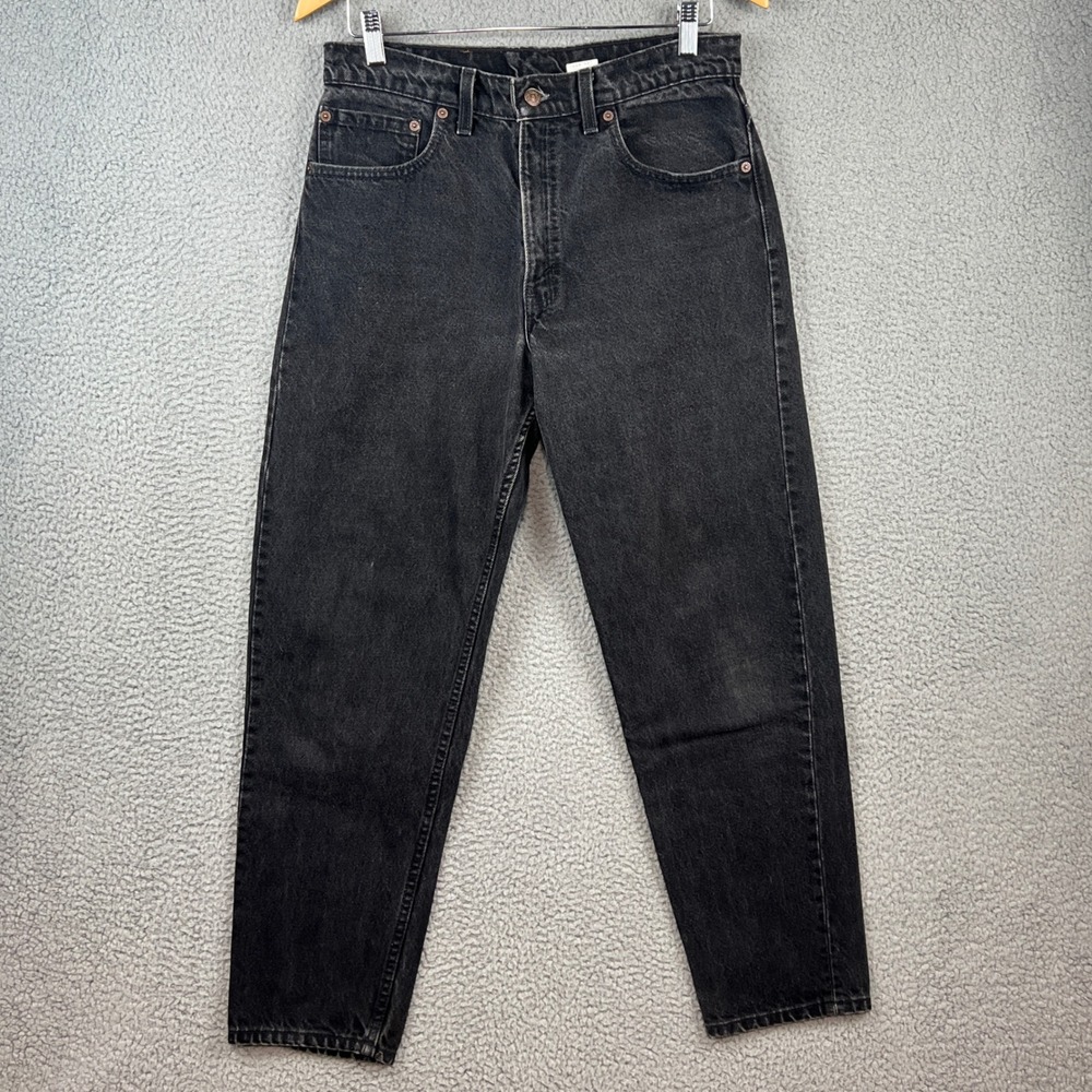 Vintage Levis 550 Relaxed Fit Tapered Leg Black Jeans USA Made 32x30 550-0260
